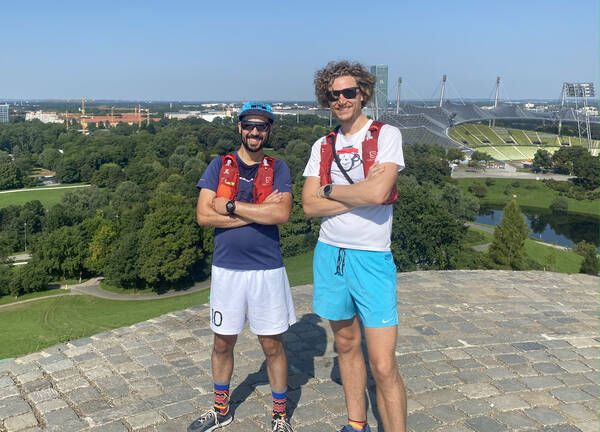 We climbed up the viewing platform overlooking the stadium just for the heck of it.