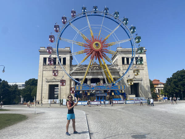 Due to the pandemic, the attractions which are usually on Theresienwiese for Oktoberfest are allowed to be put up throughout the city in order to prevent big crowds at one central spot.