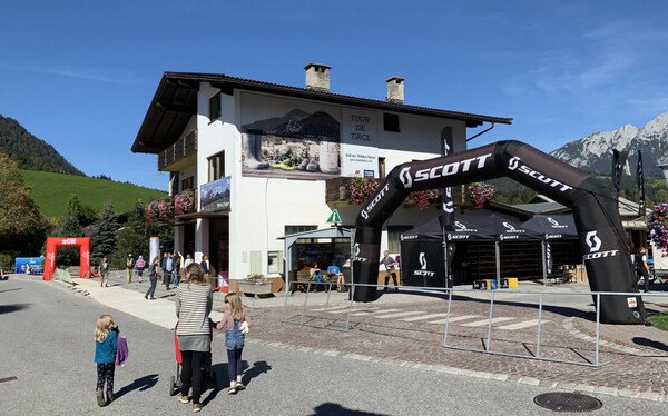 Arriving at the town center of Söll