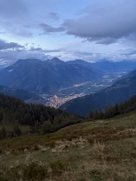 Illuminated towns at night in the mountains, am I right?