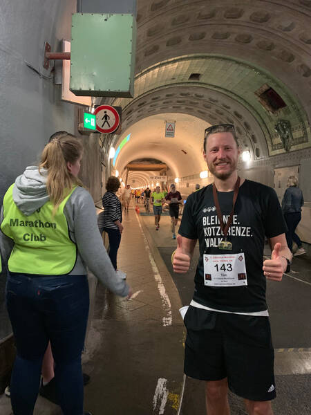 It’s nice and cool down there in the 1911-built tunnel