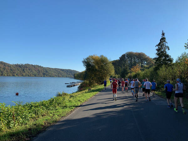 Pretty Baldeneysee is the lake that needs to be lapped one and a half times here