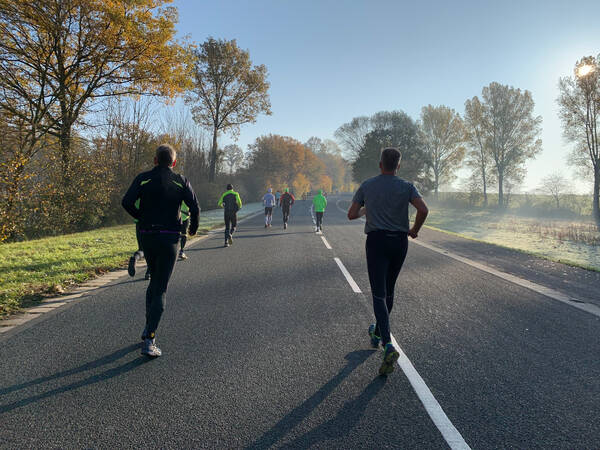 Cold but sunny Steinfurt asphalt