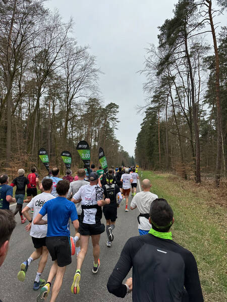 Bienwald course: flat and fast asphalt, trees catching winds