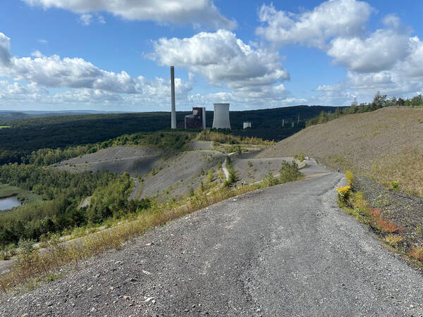 Artificially created hills still provide good views