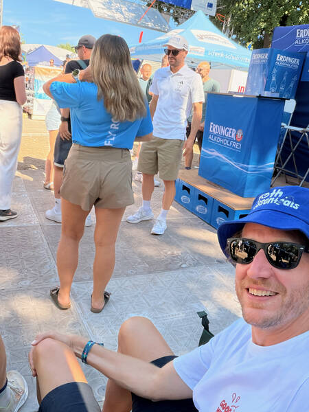 Patrick Lange, 3x IRONMAN World Champion suddenly appears right next to us