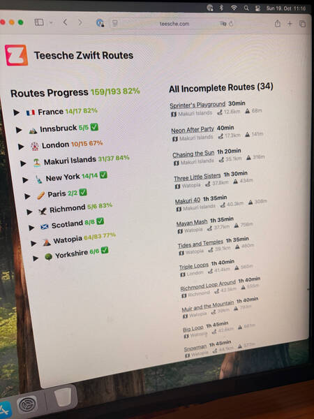 A lot of missing route badges