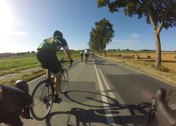 On one of the rare sunny days, the southern part of the bike course can look like this