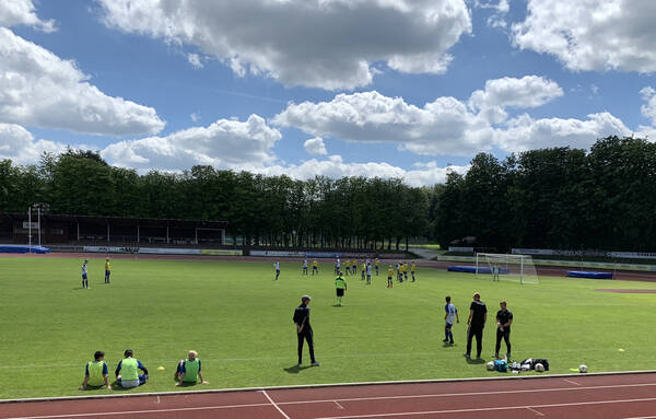 Danish people playing soccer