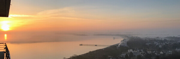 Early morning view of the bay of Lübeck