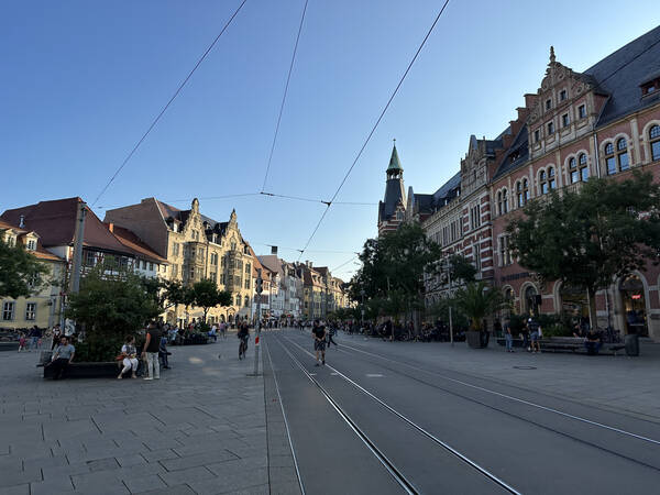 Strolling through the city