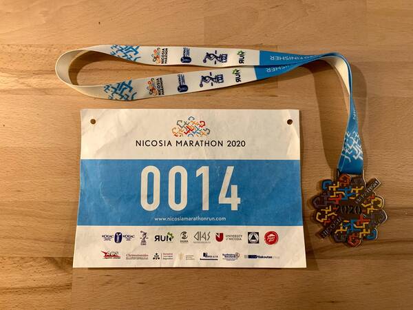 The last remaining EU capital marathon bib and number