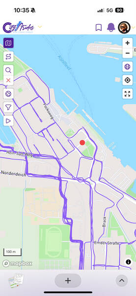 Like here, where I planned a route and missed this lonely tiny street right near the start and end—you live you learn