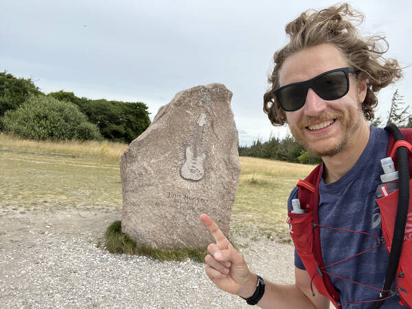 Jimi Hendrix memorial – he played his last concert right here, just a few days before he died in London