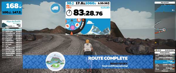 A thousand meter virtual climb before an easy run couldn’t hurt, could it?