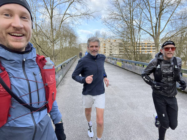 Me, Martin, and Micha on route of 42_16: Hamburg