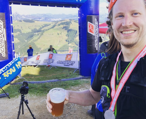 After finishing Kaisermarathon with 2,345 meters of vertical gain.