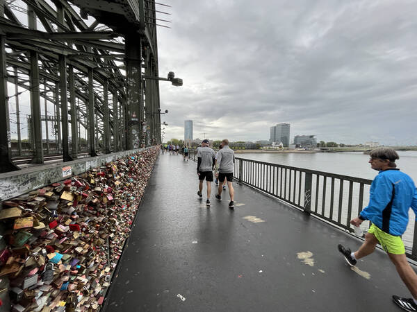 It’s a tradition to put an engraved lock with yours and your partner’s names on it on this bridge