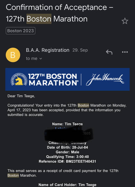 I’m going to Boston!