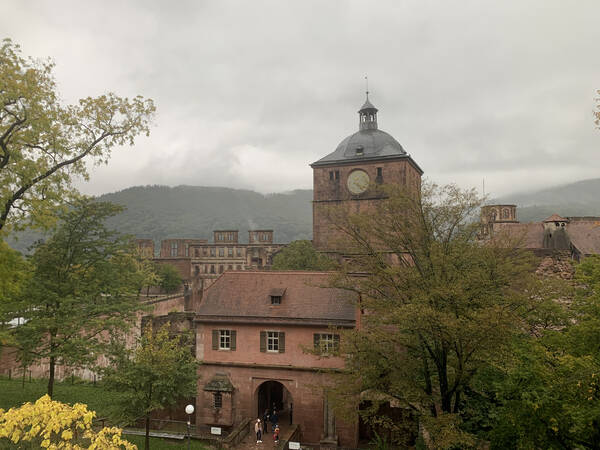 Almost there, Heidelberg castle – half destroyed, impressive nonetheless.