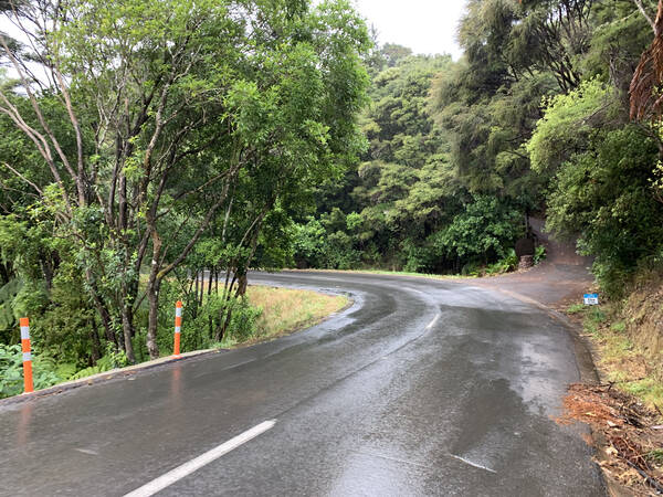 A bit more wet downhill road to go