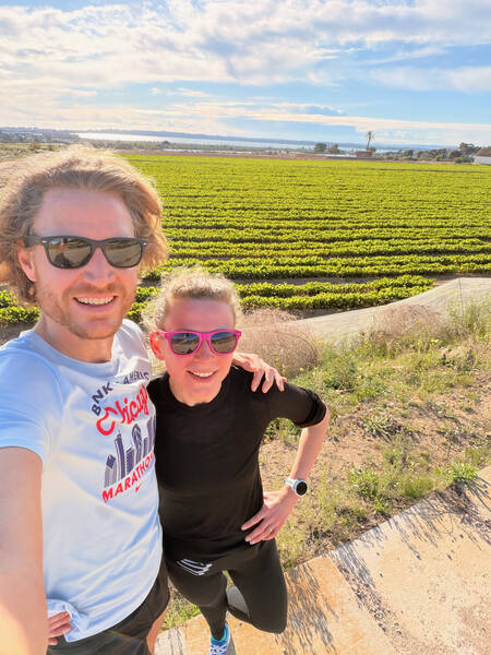 My wife Sophie and I finally were able to go on a run together