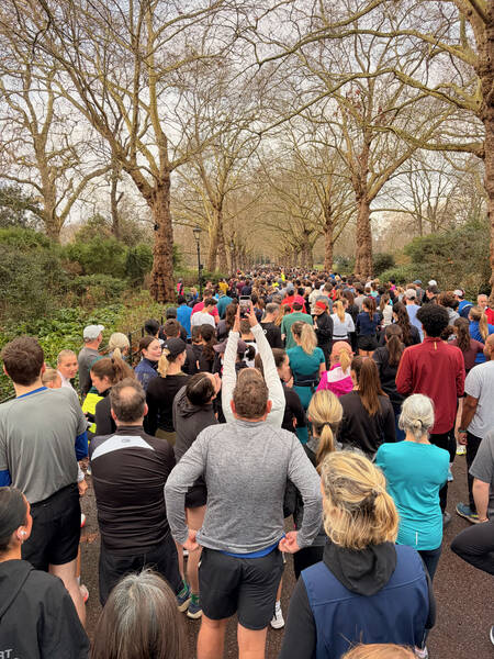 London Battersea Park parkrun at the start
