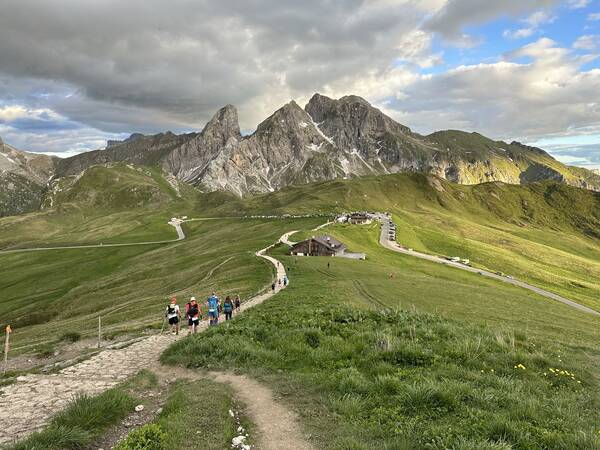 Passo Giau aid station from above