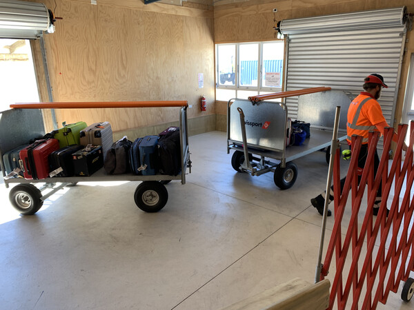 One of New Plymouth airport’s two baggage claims