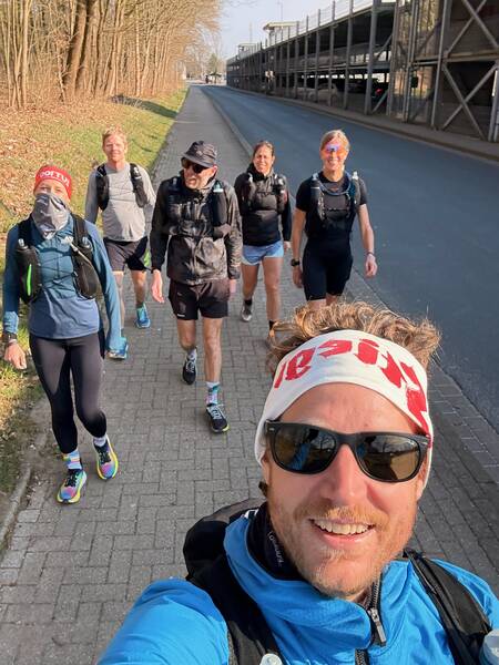 Me and the rest of the BremenSanktPauli crew before scouting the course for the umpteenth time