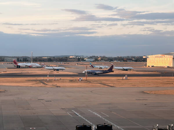 You can see them all landing and taking off but won’t hear a thing!