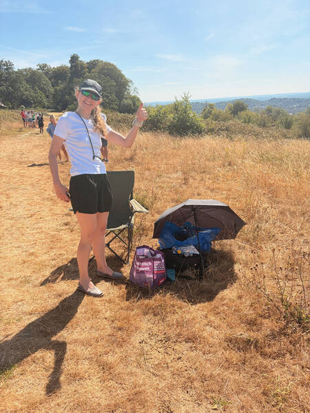 Crew chief Sophie providing the goods