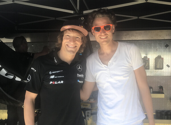 Met Ironman World Champion Sebastian Kienle at the IRONMAN 70.3 Kraichgau race