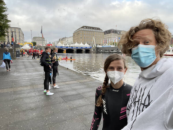 Hamburg Triathlon with Sophie again this year