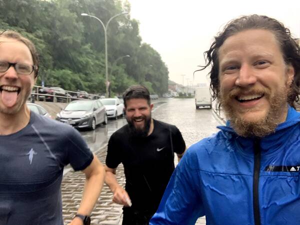 Half marathon personal record for Oliver broken by 8 minutes despite the rain