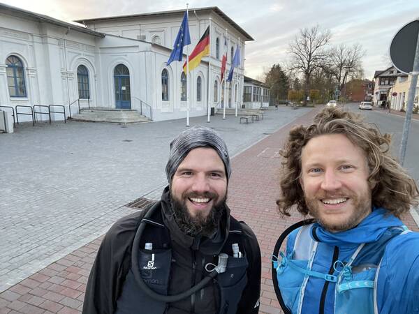 But in order to fully complete the track we followed it to the train station