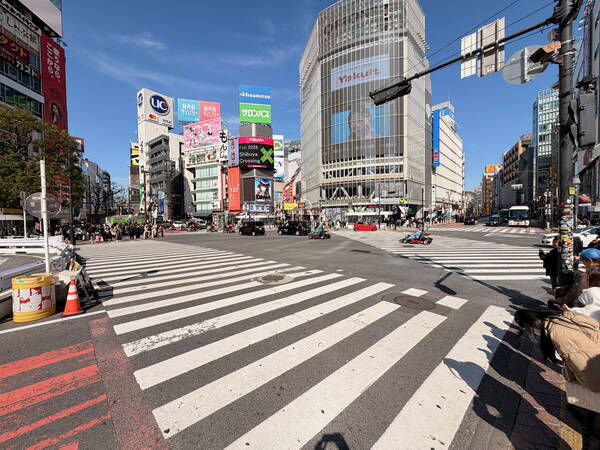 Shibuya Crossing right before the mayhem starts