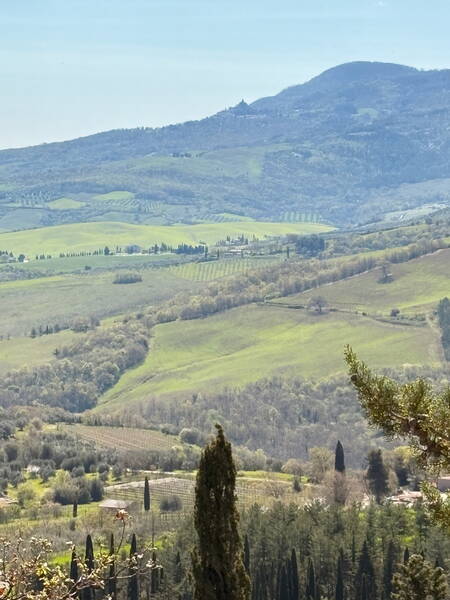 The rolling hills of Tuscany – some remind me of mountains