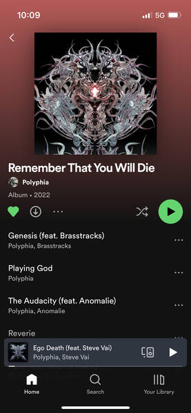 Not a waste of time: Listening to the best new album of 2022 in my humble opinion. Polyphia’s Remember That You Will Die (Spotify)