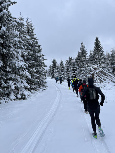 Quite a contrast: Two weeks later, a trip to Harz mountains with some trail running buddies