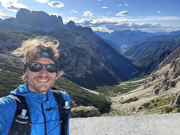 Can’t argue with the views during Lavaredo 120K in Italy