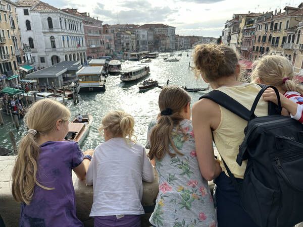 Showing Venice to the kids was a highlight as well