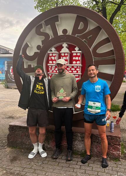 The top three males of the 100 miler