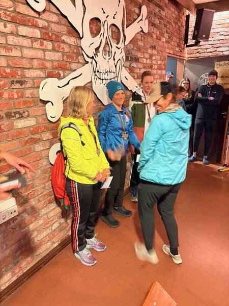 The top three females of the 50k