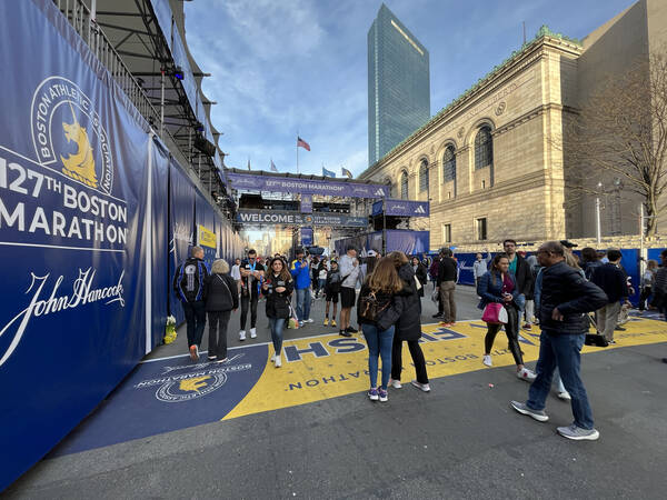 The finish line is permanently marked, so you can visit it all year round. Also unusual.