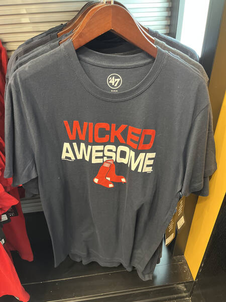 wicked awesome red sox t shirt