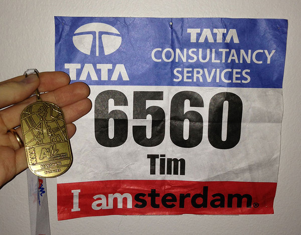 Medal and racing number