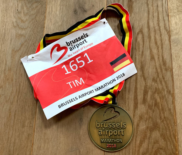 Medal and racing number