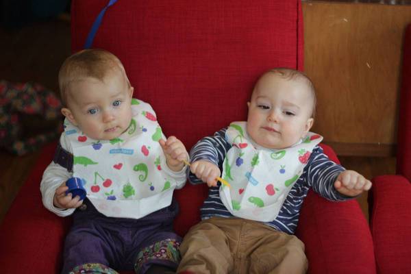Julie and Levi both just turned 1. They are able to walk and say a few words.