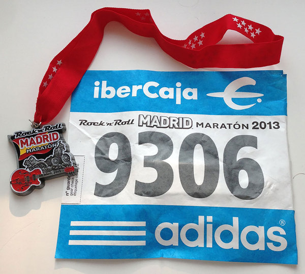 Medal and racing number